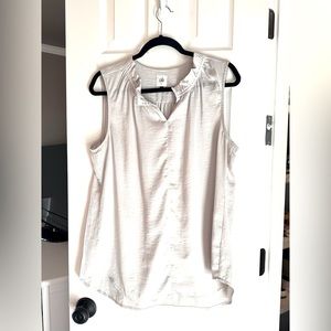 Dove Grey Silky CAbi Tank, Size L